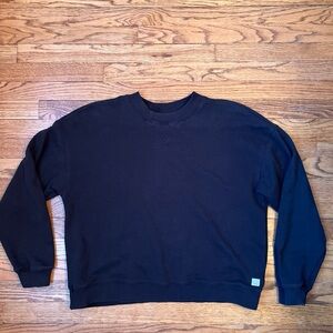 VUORI Sedona Crew Sweatshirt Women's Sz. Med Black VW278 Basic Knit Athleisure